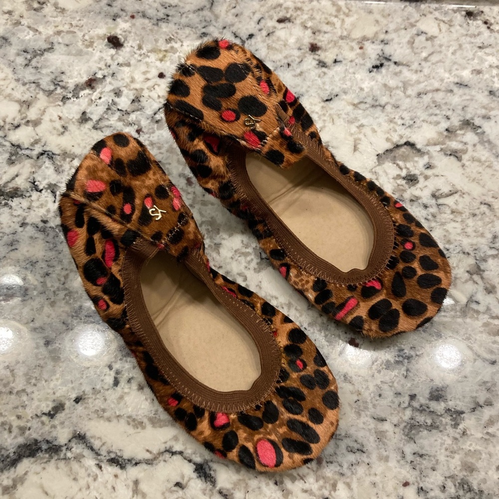 Yosi Samra Calf Hair Foldable Flats